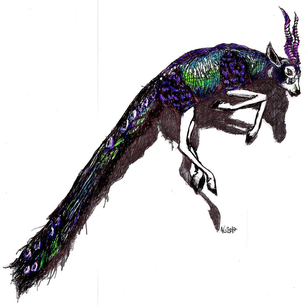 #chimera #chimäre #taxidermyart #grafik #graphic #tattoo #annegeorgius #corpusdelicti #principia.discordia