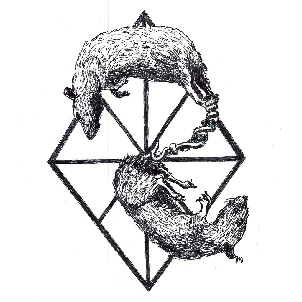 #ratking #kingofrats #grafik #graphic #tattoo #annegeorgius #corpusdelicti #principia.discordia #rattenkönig