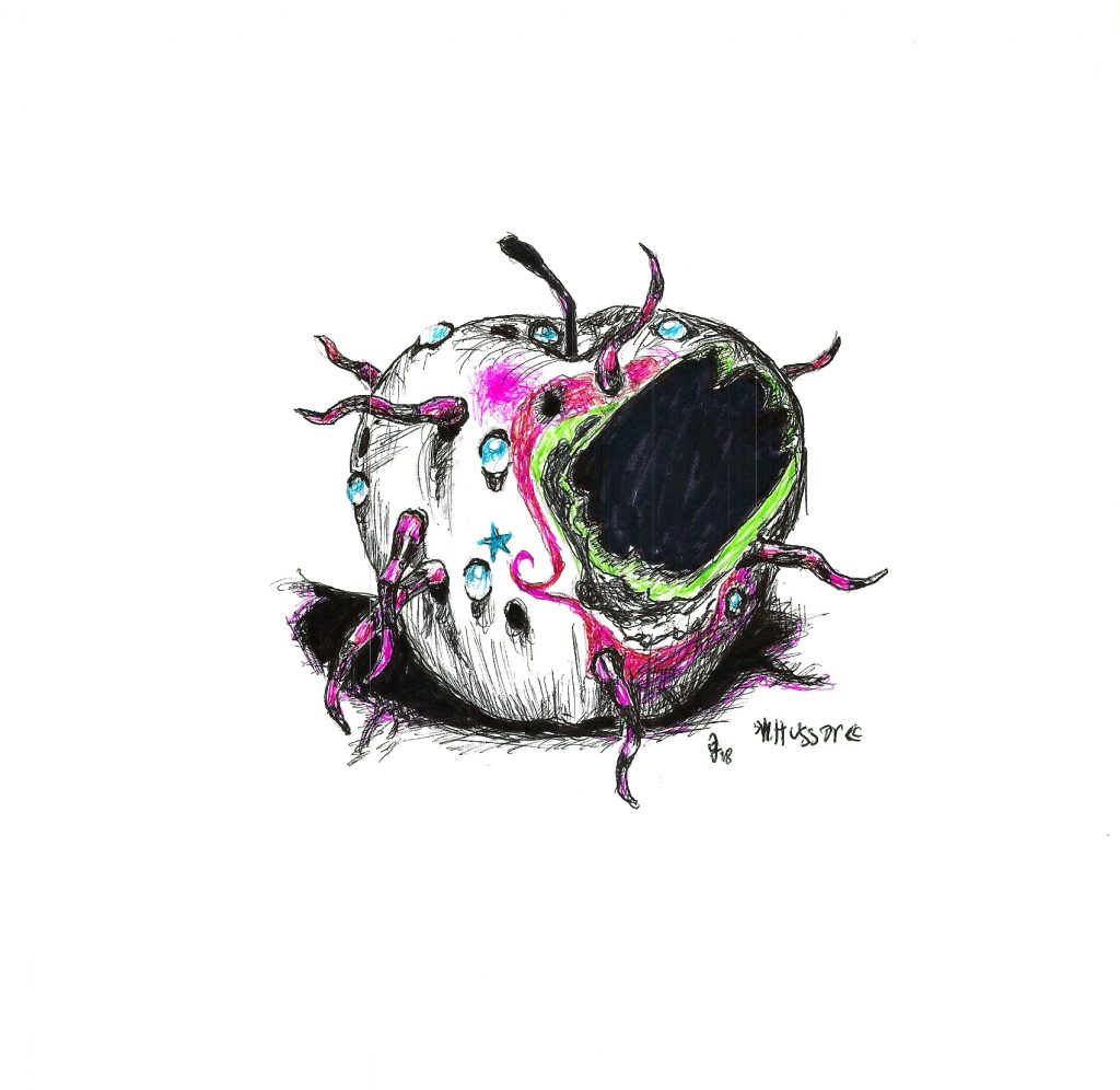 #apple #horror #michailhussar #tentacle #grafik #graphic #tattoo #annegeorgius #corpusdelicti #principia.discordia