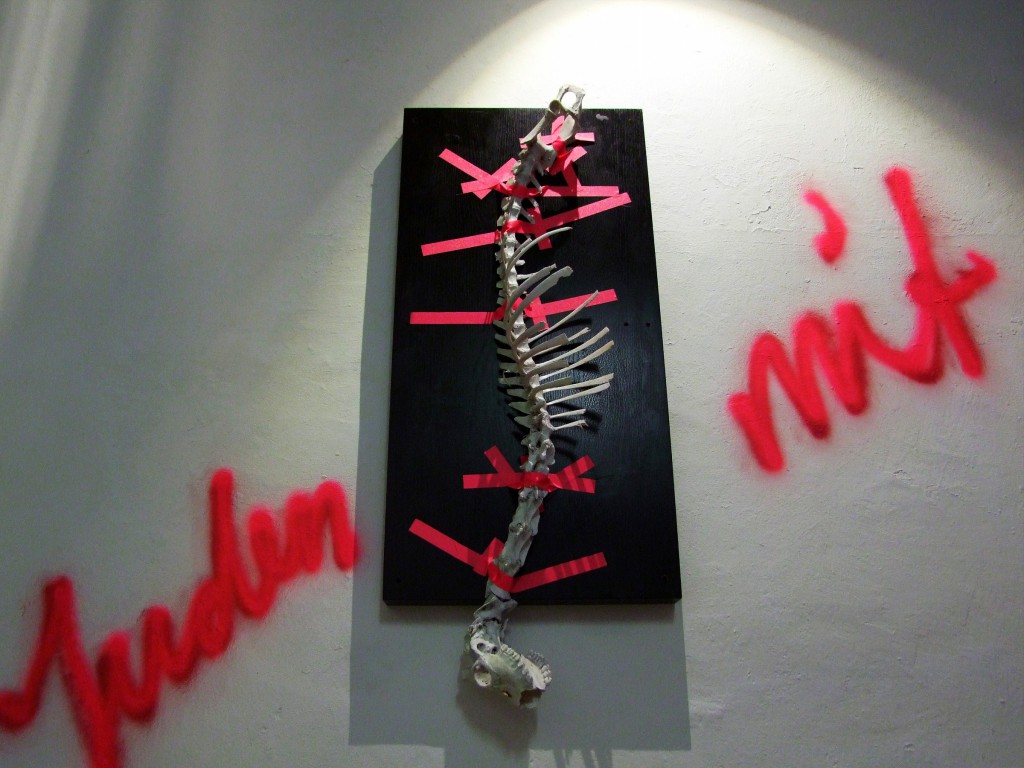 #einzelausstellung #konserven #sinnträger #tattoo #leipzig #medienkunst #installation #präparate #methylsalizylat #fische #fledermaus #kohlmeise #wildschwein #skull #alufolie #aluminiumfolienabdrücke #facebook #comment #spine #rehbock #cranium #apperzeption #konservierung #octopus #pelz #pelzkragen