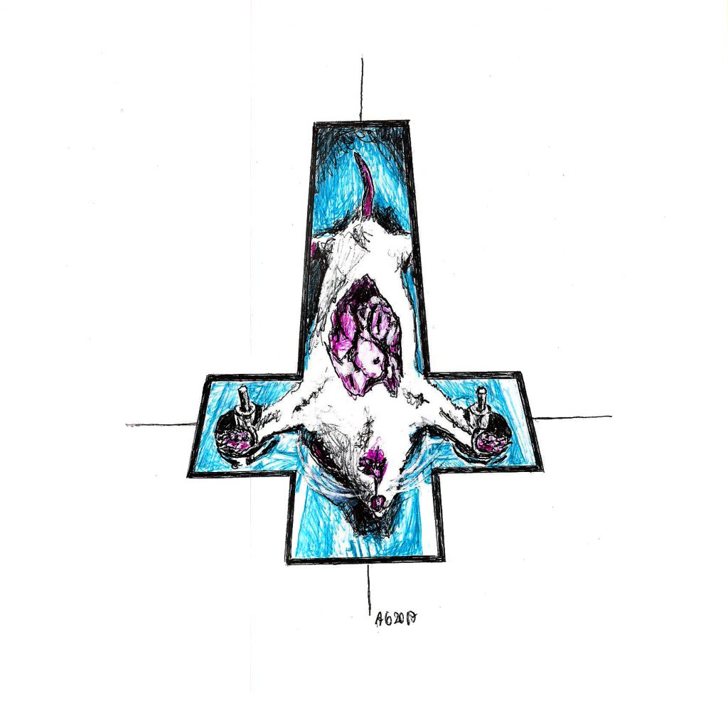 #crucified #rat #animaltesting #grafik #graphic #tattoo #annegeorgius #corpusdelicti #principia.discordia #tierexperiment #organs