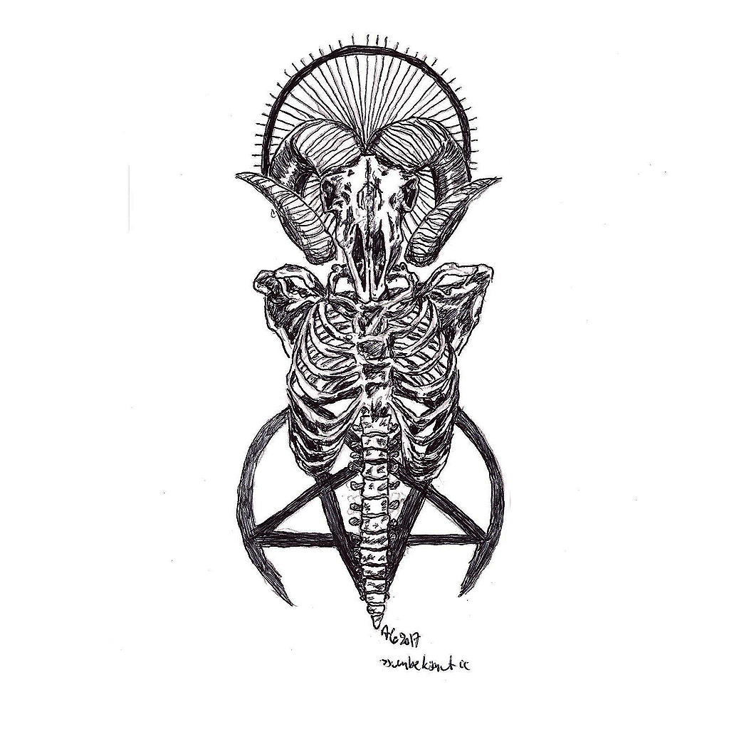 #baphomet #satanic #pentagram #grafik #graphic #tattoo #annegeorgius #corpusdelicti #principia.discordia