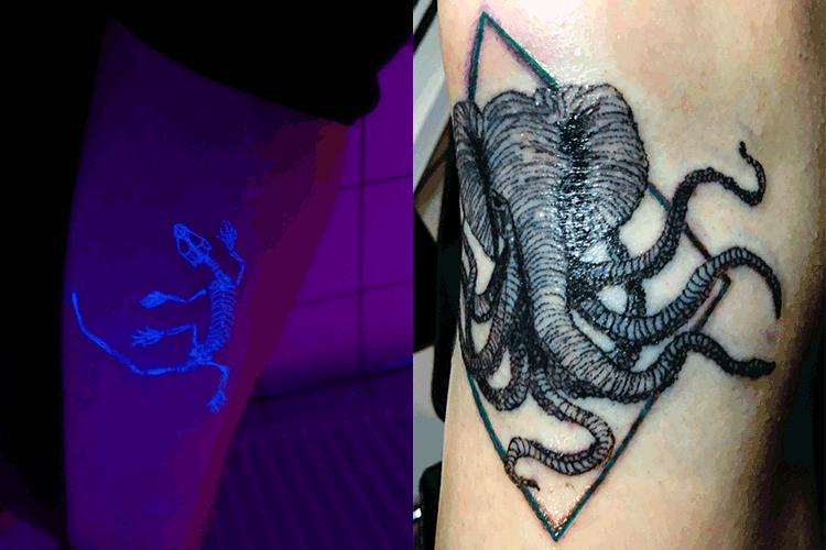 #lizzard #uvtattoo #blacklighttattoo #eidechse #salamander #schwarzlichttattoo #skeleton #tentakel #tentacle #elephant #octopus #oktopus #knee #elefant #elefantentattoo #knie #leipzigtattoo #tattooleipzig #bodyart #conceptualbodyart #tattoo #annegeorgius #corpusdelicti #arte.corpus.delicti