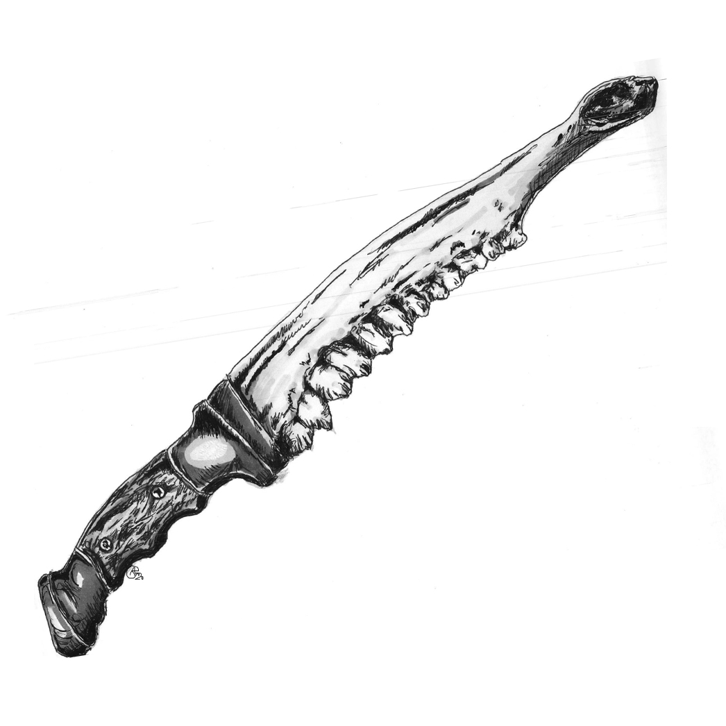 #knife #grafik #bone #teeth #jawbone #leipzigtattoo #tattooleipzig #bodyart #conceptualbodyart #tattoo #annegeorgius #corpusdelicti #arte.corpus.delicti