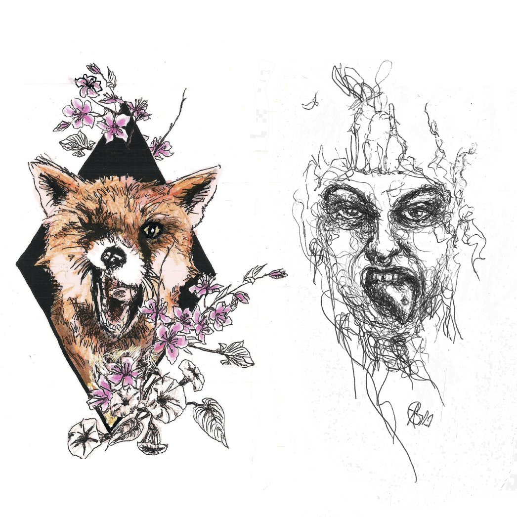 #tongue #grafik #fox #face #leipzigtattoo #tattooleipzig #bodyart #conceptualbodyart #tattoo #annegeorgius #corpusdelicti #arte.corpus.delicti